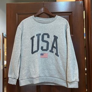 USA Gray Women's Sweatshirt